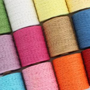 280-300m/롤 천연 라피아 짚 원사 뜨개질 뜨개질 종이 스레드 DIY 수제 여름 Sunhat 비치 가방 소재