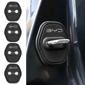 2/4PCS 실리콘 자동차 도어 잠금 커버 보호 스티커 BYD Atto 3 Yuan F3 E6 F0 G3 I3 Plus Ea1 Song Max Tang Dmi 2din용