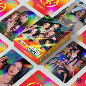 92개/세트 Kpop 아이돌 KATSEYE 신 앨범 BEAUTIFULCHAOS 로모 카드 라라 다니엘라 HD 프린트 포토카드 스티커 마논 메간 팬 선물