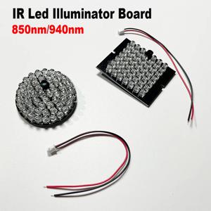 광센서가 있는 보이지 않는 940nM IR 램프 보드(48 LED 조명 어레이) 30피트 범위, 120도, 12VDC 850nm IR 보드(옵션)