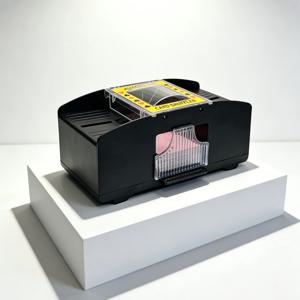 자동 카드 셔플러(2덱), 배터리 및 USB 전원 사용, 다양한 포커 카드와 호환 가능, 가정 파티용 휴대 가능