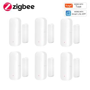 Zigbee 도어 센서 창문 접촉 센서 개방형/폐쇄형 감지기 스마트 홈 알람 보안 보호 Tuya Hub Smart Life와 호환
