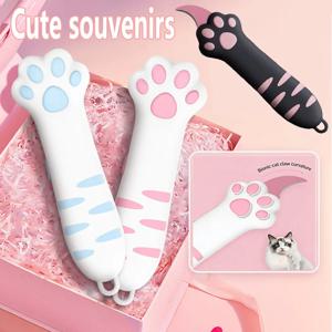 3/1pcs 귀여운 고양이 발톱 다기능 유틸리티 나이프 접이식 (블랙, 핑크, 블루) DIY용 휴대용 종이 커터 박스 오프너