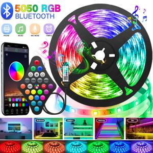 WS2812B 5050 RGB 블루투스 Led 스트립 조명 1M-30M 5V USB led 스트립 TV 백라이트 룸 장식 Led 테이프 다이오드 유연한 리본