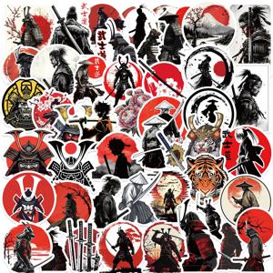 50Pcs 일본 사무라이 Bushido 스티커 방수 DIY 멋진 선물 DIY 스티커 기타 헬멧 전화 노트북 스티커