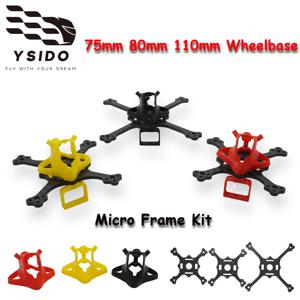 RC 마이크로 드론 FPV 프레임 키트 미니 RC FPV 프리 스타일 용 75mm 80mm 110mm 휠베이스 Tiny Whoop Racing Drone Quadcopter DIY 부품