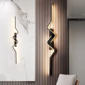 현대 계단 벽 조명 북유럽 거실 조명 벽 Sconce 천장 조명 홈 장식 조명기구 긴 장식 ghts