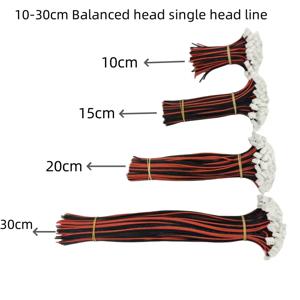 10개 1S 2S 3S 4S 5S 6S 7S 8S 22AWG 리포 배터리 밸런스 충전기 케이블 IMAX B6 커넥터 플러그 와이어 10 15 20 30cm 싱글 헤드 와이어
