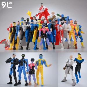 9L3D 슈퍼 히어로 팀 Invincible Boy Heroes 액션 피규어 Lucky13 Dummy13 멀티 컬러 T13 멀티 조인트 Collectible Toys Titan13