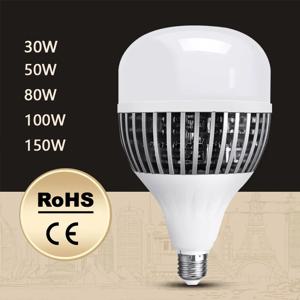 100W E27 LED 전구 220V 슈퍼 밝은 대형 크기 11x20cm 에너지 절약 램프 홈 차고 창고 사무실 조명기구
