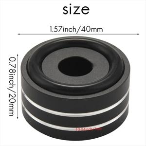 정교한 4개 세트 40X20Mm 알루미늄 하이파이 앰프 스피커 아이솔레이션 스탠드 턴테이블 DAC 풋 패드