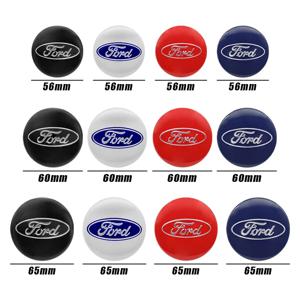 4개입 65mm 60mm 56mm 자동차 휠 허브 센터 캡 스티커 배지 엠블럼 데칼 액세서리 포드 피에스타 몬데오 퓨전 익스플로러 이스케이프용