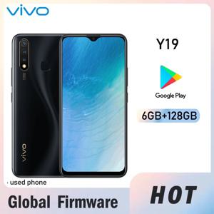 글로벌 펌웨어 VIVO Y19 스마트폰 4G LTE 6GB 128GB 안드로이드 9 13MP+2MP 양호한 상태 지문인식 5000mAh 중고폰