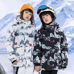 새로운 어린이 슈퍼 따뜻한 스키 재킷 소년 소녀 Snowsuit 방풍 방수 스노우 보드 스키 복 어린이 눈 의상 겨울