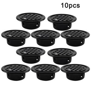 10pcs 라운드 캐비닛 공기 덕트 환기 Dia.19mm-53mm 철강 루버 메쉬 구멍 플러그 장식 커버 옷장 그릴 환기 시스템