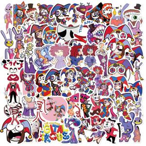 50PCS 귀여운 놀라운 디지털 서커스 스티커 Kawaii 만화 데칼 노트북 오토바이 가방 노트북 방수 스티커