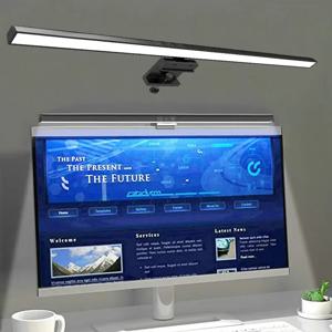 아이 케어 책상 램프 50cm LED 컴퓨터 PC 모니터 화면 라이트 바 무단 변속 독서 USB 전원 교수형 테이블 램프