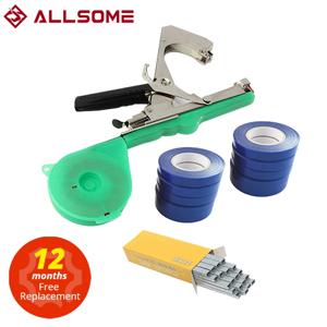 ALLSOME 묶는 기계 식물 정원 식물 Tapetool Tapener + 야채 포도 토마토 오이 고추 꽃에 대한 10 롤 테이프 세트
