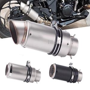 범용 51/60mm 오토바이 sc 배기 inox 머플러 탄소 섬유 배기 z900 R3 R25 MT07 MT09 R1 Z400 Z650 용 DB 킬러 포함