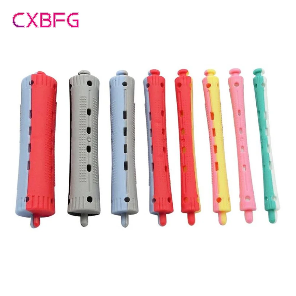 12pcs 무열 헤어 컬러 열 없음 헤어 롤러 소프트 컬링로드 풀 코어 게으른 컬 플렉시로드 웨이브 포머 헤어 스타일링 도구