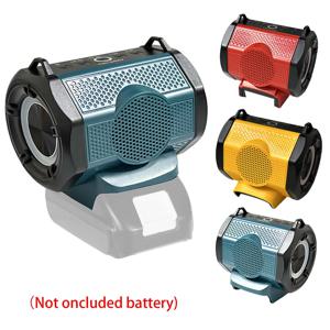 블루투스 스피커 Makita Dewalt Milwaukee Bosch 18V 리튬 배터리 용 향상된 저음 휴대용 스피커 가라오케 파티 용