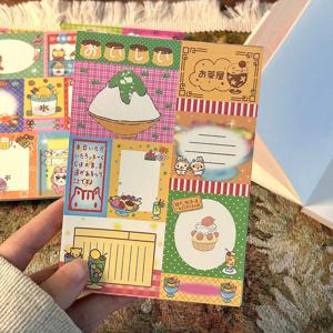 50 매 카와이 데코 메모 패드 메모 용 장식 노트 귀여운 종이 재료 예술 용 스크랩북 용품 Diy Journal Planner