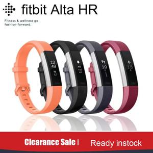 Fitbit Alta HR 스마트 손목 밴드, 피트니스 트래커, 심박수 및 활동 트래커, 대형 및 소형, 준비 재고