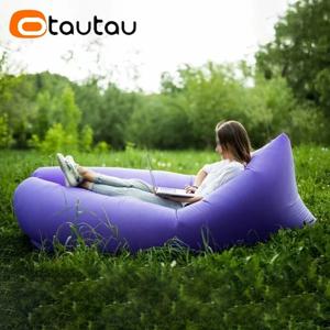 OTAUTAU 초경량 베개 스타일 게으른 소파 풍선 소파 휴대용 접이식 침낭 침대 SF284