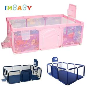 IMBABY 아기 놀이펜, 실내 아기 놀이터 안전 활동, 아기 공 풀 다양한 게임 놀이펜, 어린이 울타리