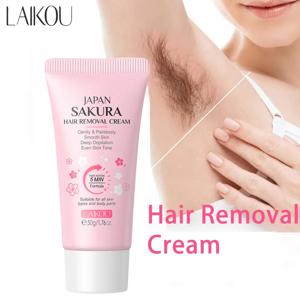 LAIKOU 제모 크림 남성 여성용 바디 은밀한 부위 스킨 케어 모이스춰라이징 50g