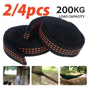 2/4Pcs 높은 베어링 용량 해먹 스트랩 600lbs 파괴 강도 폴리 에스터 해먹 벨트 로프 5 링 Correias De Poliéster
