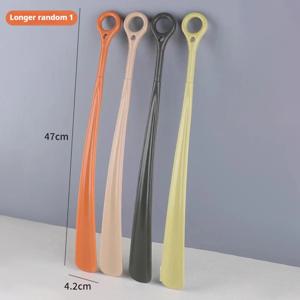 1Pcs 긴 처리 된 구두 뿔 47cm 교수형 반지 구h 주걱 임산부 노인 구두 숟가락 가정용 게으른 사람들 구두 주걱