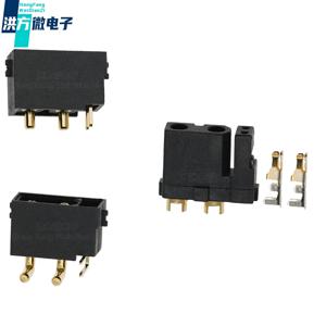 5PCS 새로운 오리지널 AMASS XT30PB (2+2)-M XT30 (2+2)-F XT30PW (2+2)-M 커넥터 플러그 검정색 (XT30(2+2)-F 특수 금속 터미널) PCB