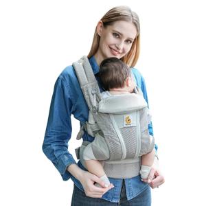 Ergobaby 모든 운반 위치 통기성 메쉬 베이비 캐리어, 요추 지지력 및 공기 흐름 향상(7-45파운드)