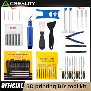 Creality FDM/SLA 3D 프린터 유지보수 툴 키트 – 노즐 클리너, 스크래퍼, 핀셋, 줄, 조각 도구 포함
