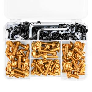 195PCS 오토바이 페어링 볼트 나사 키트 너트 클립 가와사키 Z250 Z300 Z400 Z650 Z750 Z800 Z900 Z900RS Z1000 Z1000R Z1000SX