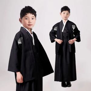 인쇄 된 꽃 어린이 전통 일본 기모노 일본식 우아함 어린이 사쿠라 소녀 기모노 드레스 아시아 새로운