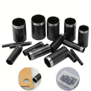 15가지 사이즈 원형 홀펀치(1-15mm), 보관 케이스가 있는 속이 빈 펀치 커터 도구 세트, 가죽 홀펀치, 가죽 공예 다이 커터