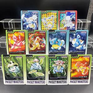 PTCG 1997 포켓몬스터 리자몽 블래스토이즈 이브이 DIY 자체 제작 단일 카드 클래식 게임 애니메이션 카드 선물 장난감