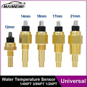 12/14/16/17/21mm 가솔린 디젤 엔진 수온 센서 120 ℃   자동차 트럭 보트용 알람 발생기 부품 1/8NPT 3/8NPT