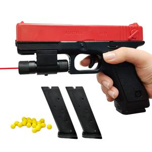 소프트 총알 장난감 권총 하부 매거진 수동 총 레이저 Airsoft 권총 야외 스포츠 CS 무기 어린이 선물