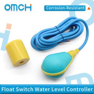 OMCH 220V 380V 브리올렛 플로트 스위치 3m 4m 5m 10m 수위 스위치 액체 스위치 컨택터 센서 타워 탱크용