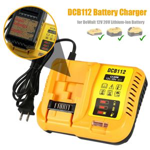 EU DCB112 배터리 충전기 디월트 12V 20V 리튬이온 배터리 대체품 DCB208 DCB201 DCB200 DCB612(배터리 미포함)