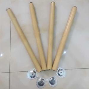 4개입 30-60cm 원목 가구 다리 DIY 미끄럼 방지 패드 가구 다리 장착 플레이트 및 나사 포함 경사/수직 스타일