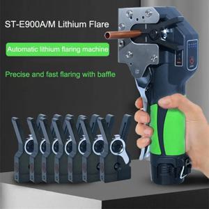 ST-E900A 자동 리튬 배터리 전동 구리 튜브 플레어 도구 에어컨 냉장고 무선 자동 플레어