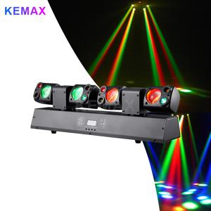 80W 디스코 파티 RGBW 리모컨 듀얼 헤드 LED 무빙 헤드 빔 라이트 DMX512 DJ 장비 무대 조명 이벤트 클럽 크리스마스용