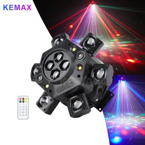 150W 무빙 헤드 디스코 라이트 RGBW 리모컨 DMX512 6암 비아이즈 미니 빔 DJ 파티 조명 무대 효과 이벤트 클럽용