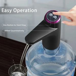 휴대용 5갤런 물 디스펜서 USB 충전 자동 전기 펌프 가정 사무실 야외용