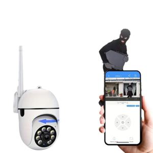 5MP Wifi IP 무선 보안 감시 PTZ 카메라 4X 줌 카메라 추적 양방향 오디오 HD 야간 컬러 캠 V360PRO APP