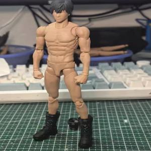 1/12 스케일 군인 전술 부츠 모델(6'' vtoys No.1용)